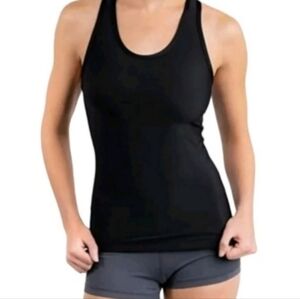 CompressionZ Black Racerback Athletic Tank Top, Small